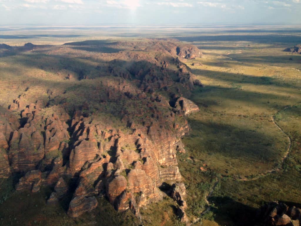Aerial perspective of Bungle Bungle Range
