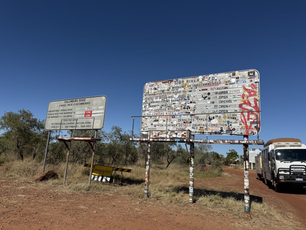 Gibb River Road Sign in the Kimberley